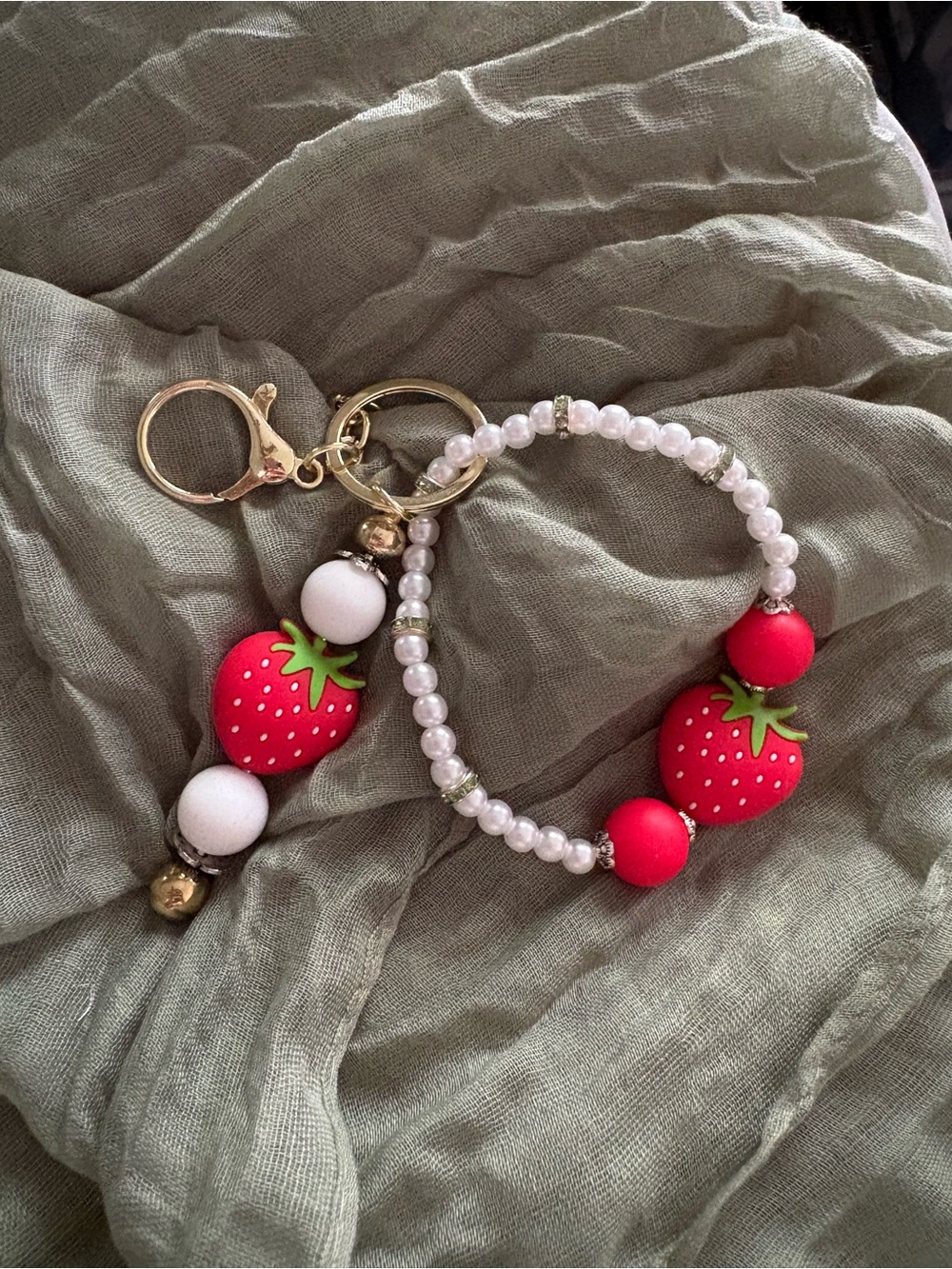 Strawberry Wristlet